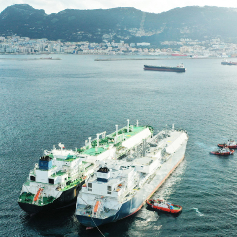 STS transfer at Gibraltar