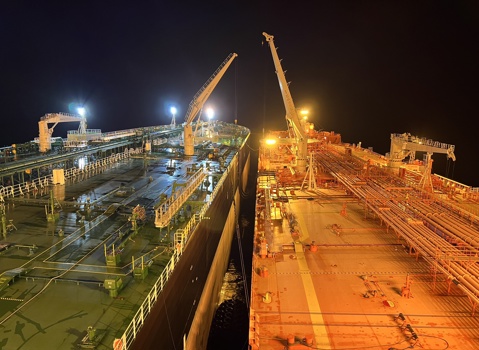 STS at night in Brazil