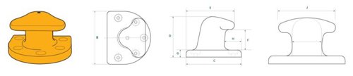 Tee head bollards